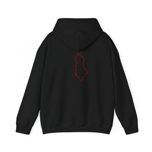 Albania Hoodie – Black Hoodie with Albania Symbol | FlagZ