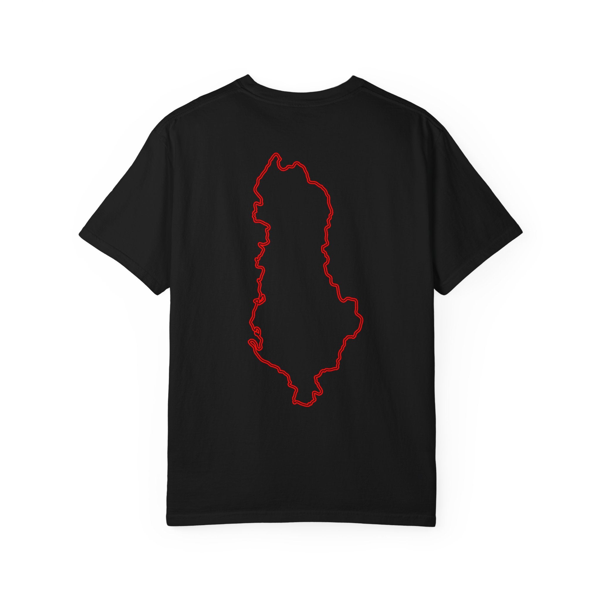 Albanien T-Shirt – Black T-Shirt with Albanian Symbol | FlagZ