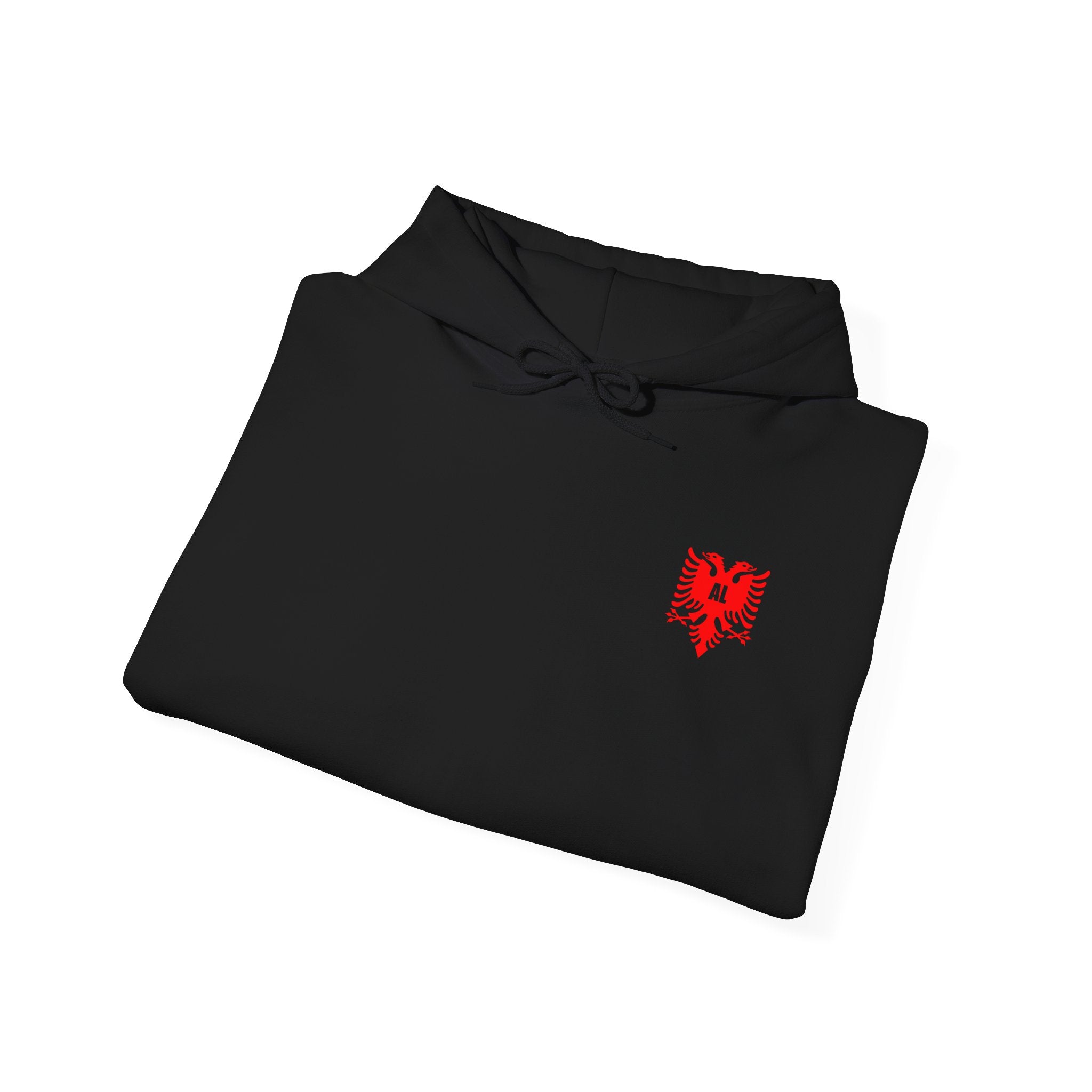 Albania Hoodie – Black Hoodie with Albania Symbol | FlagZ