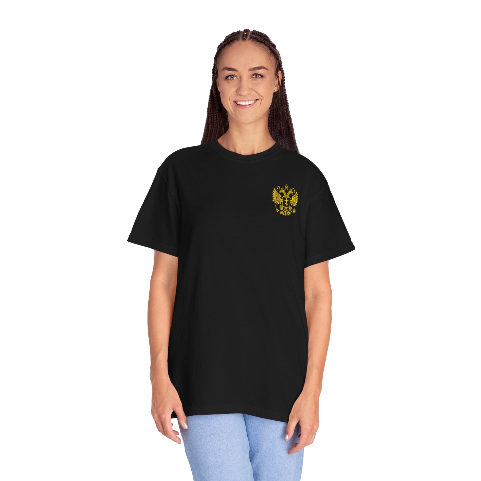Russia T-Shirt – Black T-Shirt with Russian Symbol | FlagZ