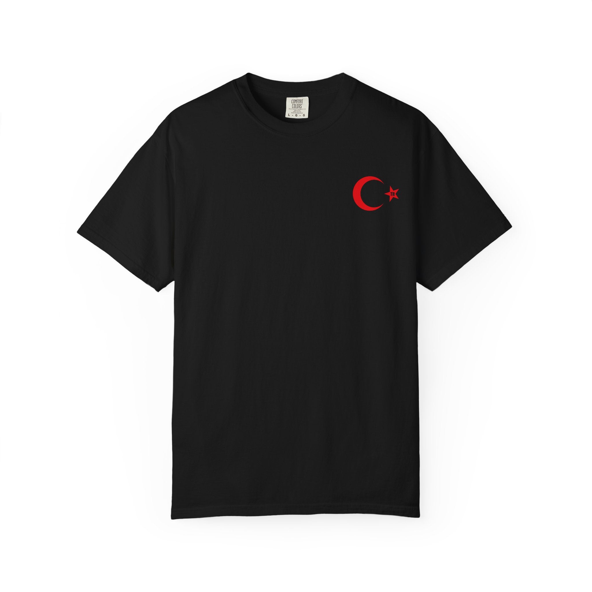 Türkei T-Shirt – Black T-Shirt with Turkish Symbol | FlagZ