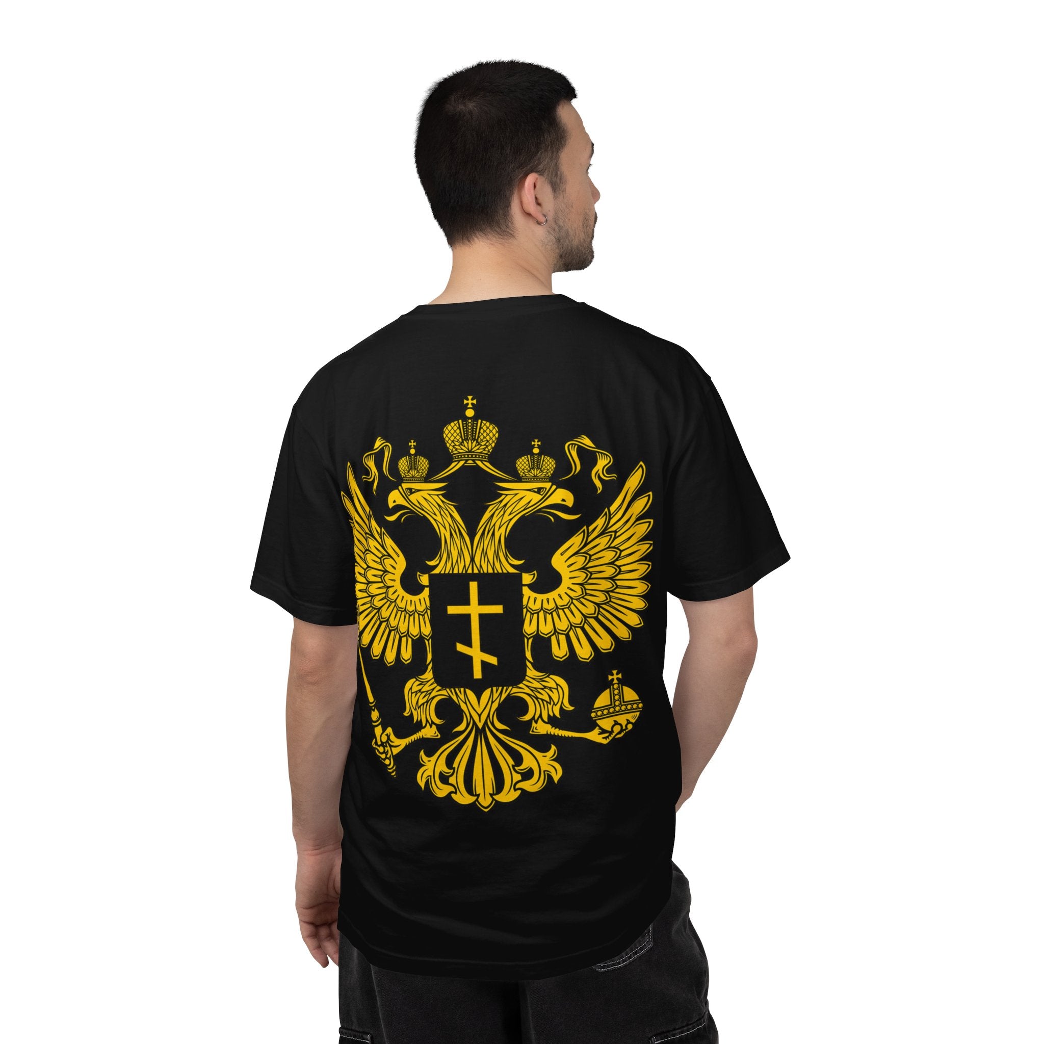 Russia T-Shirt – Black T-Shirt with Russian Symbol | FlagZ