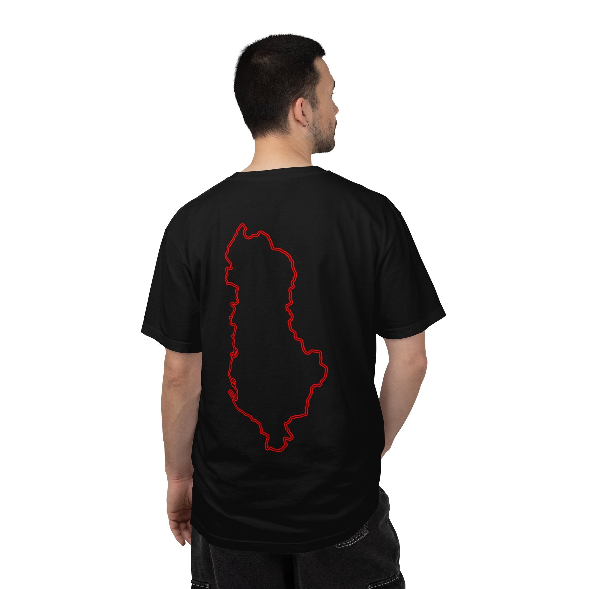Albanien T-Shirt – Black T-Shirt with Albanian Symbol | FlagZ
